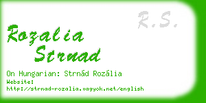rozalia strnad business card